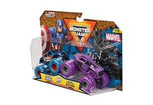 Monster Jam 1:64 Marvel 2 Pack Assorted